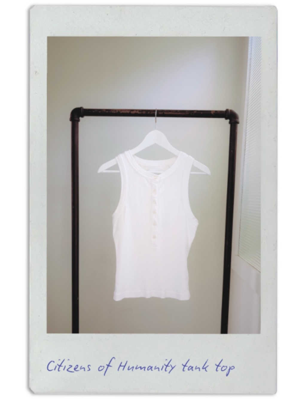citizens of humanity white henley tank